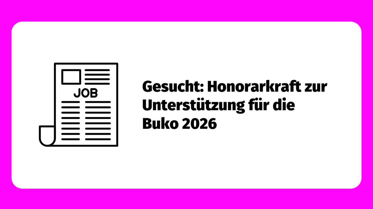 Ausschreibung Honorarkraft zur Unterstützung für die BUKO 2026
