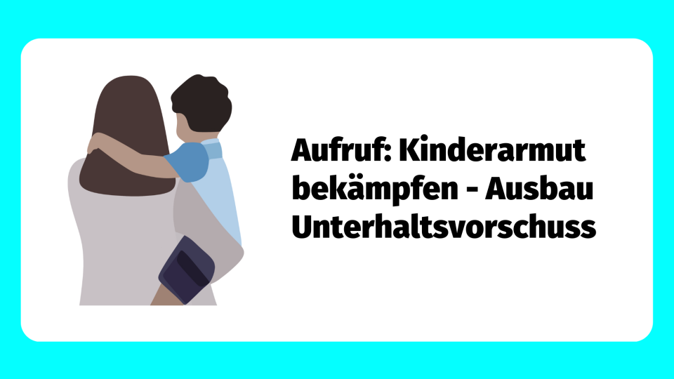 Teaserbild: Aufruf Kinderarmut bekämpfen