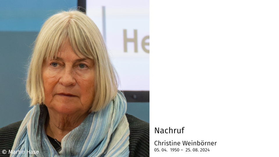 Nachruf Christine Weinboerner