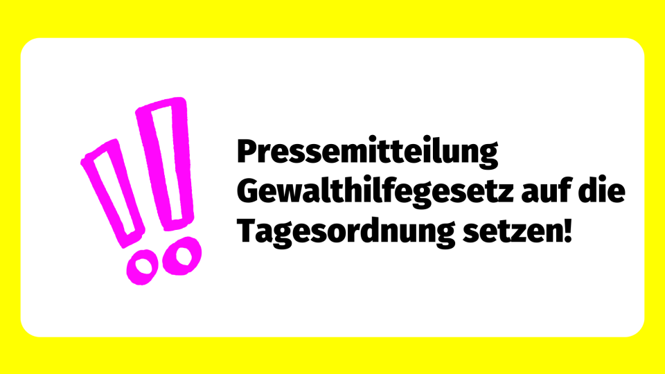gelber Rahmen mit Ausrufezeichen