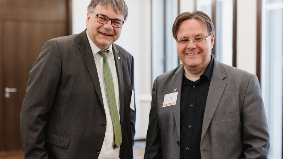 Klaus Rosenau OB Münster und Ronny Krug Dezernent Magdeburg