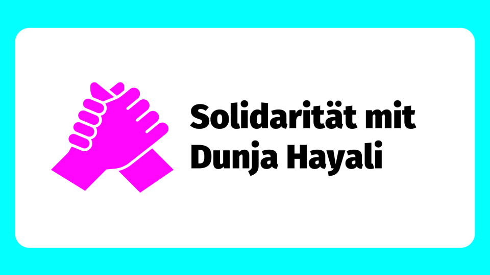 Solidarität mit Dunja Hayali