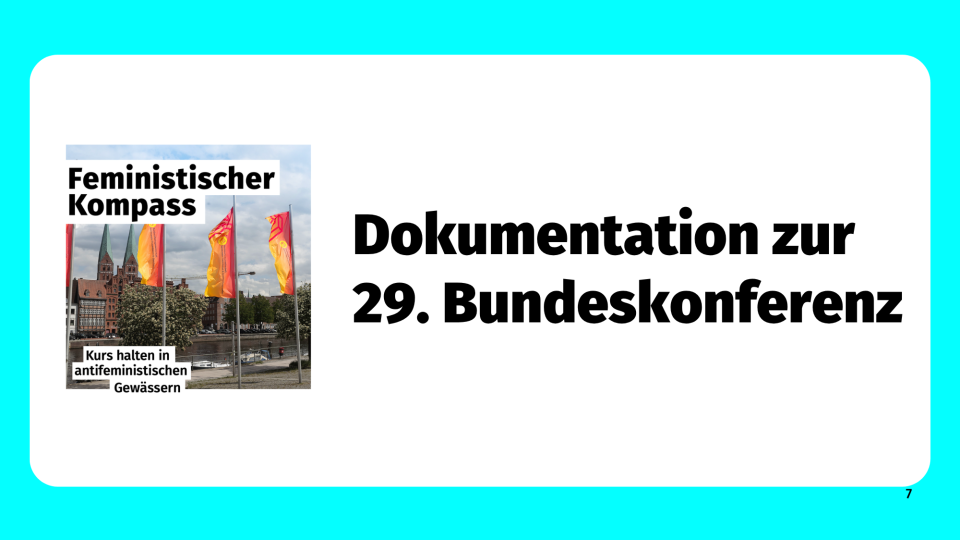 Dokumentation der 29. Bundeskonferenz in Lübeck