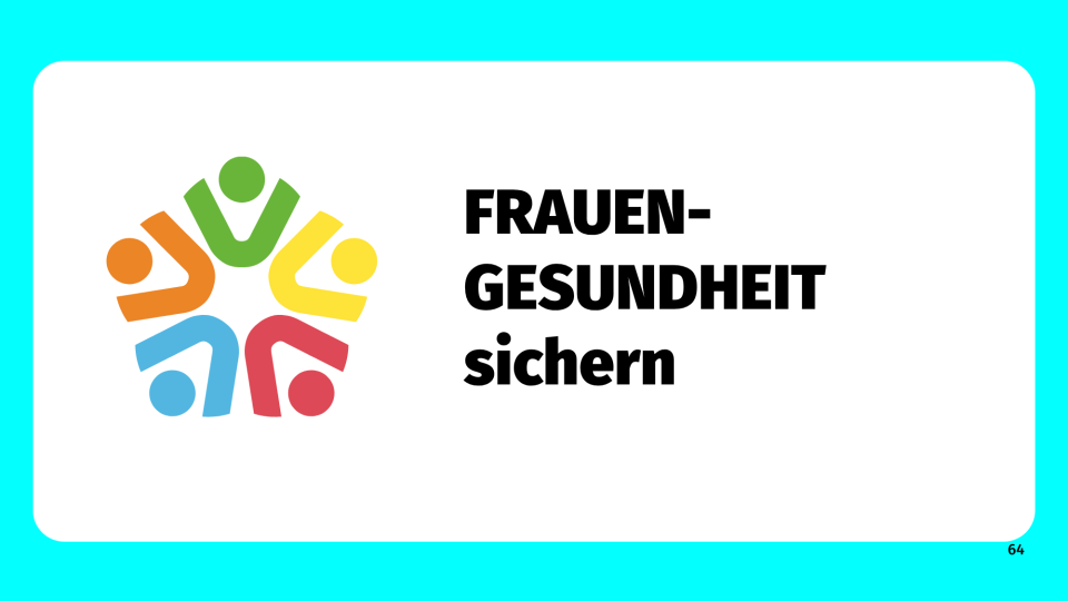 hellblauer Rahmen mit bunten Elementen und Text